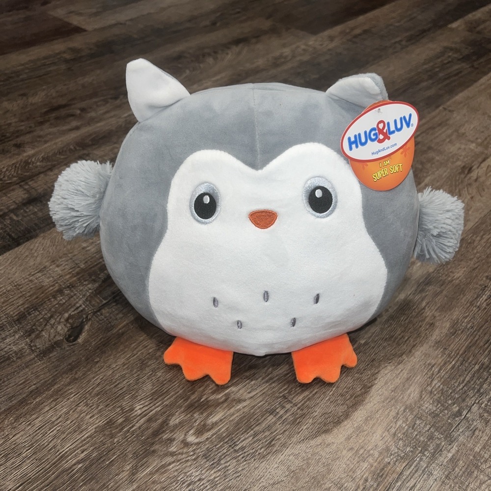 Hug & Luv Owl Super Soft Plush New With Tags